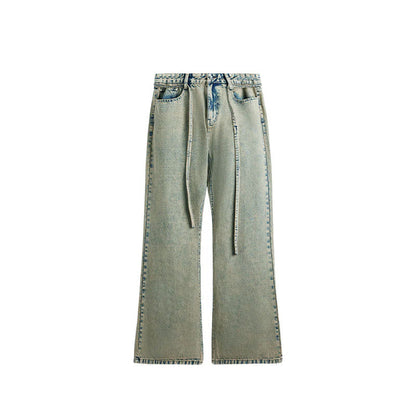 Mud Dyed Washed Bootcut Jeans
