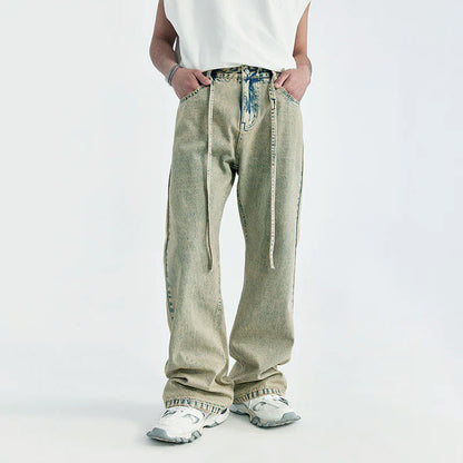 Mud Dyed Washed Bootcut Jeans