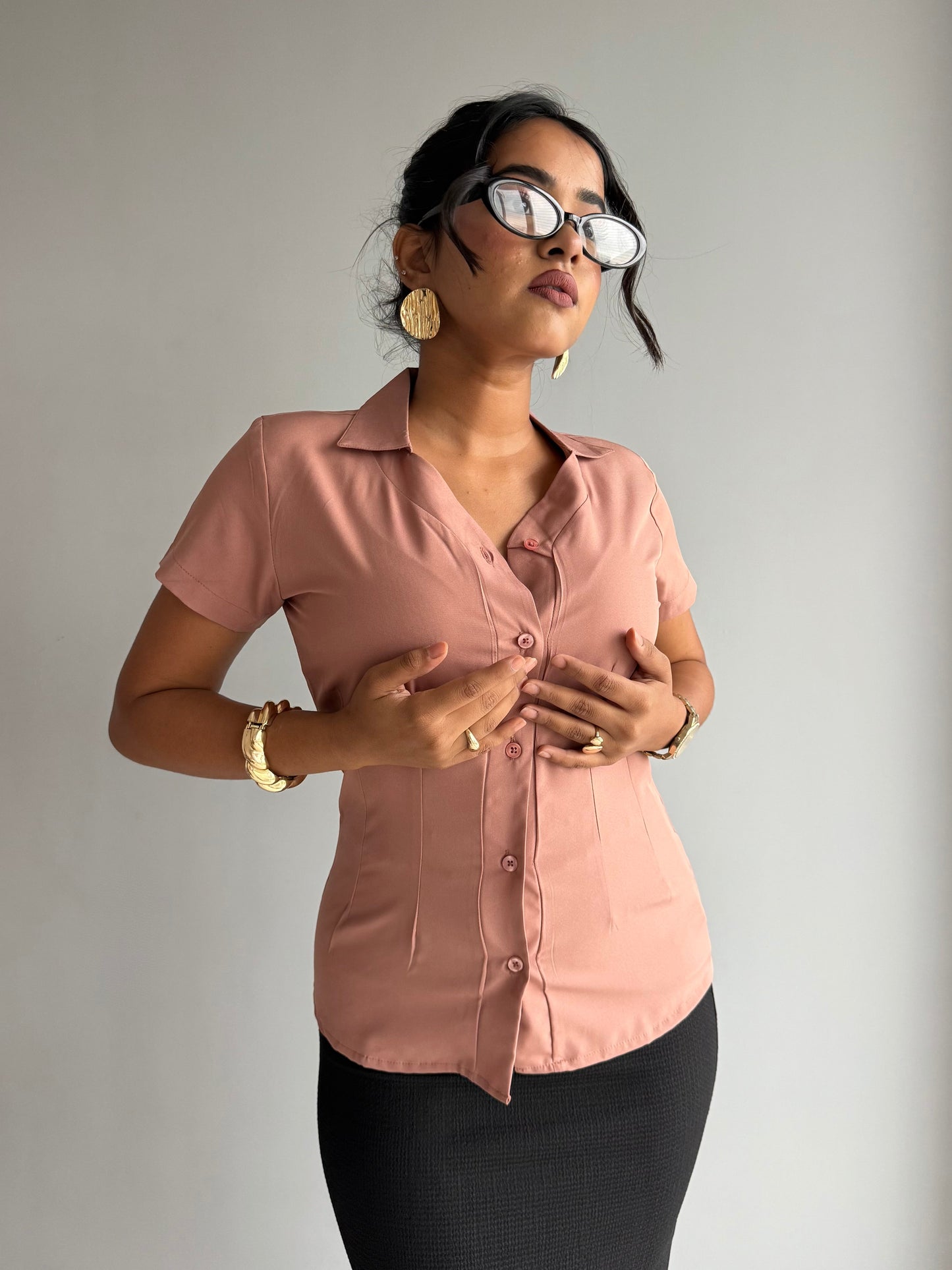 Snatched Fit Collar Shirt