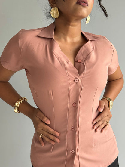 Snatched Fit Collar Shirt