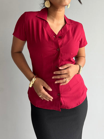 Snatched Fit Collar Shirt