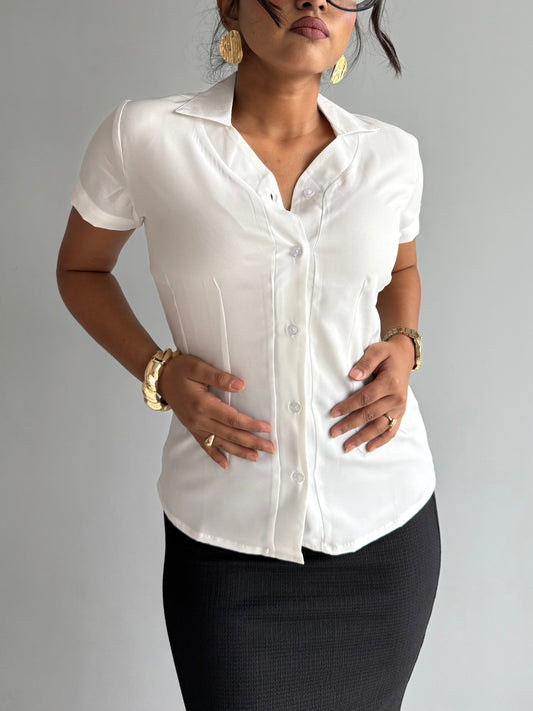 Snatched Fit Collar Shirt