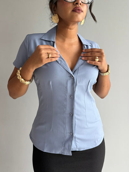 Snatched Fit Collar Shirt
