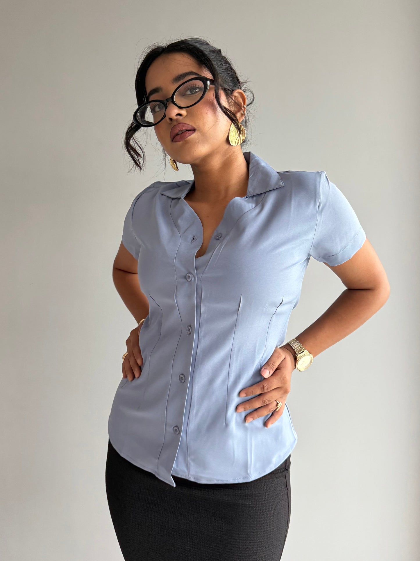 Snatched Fit Collar Shirt