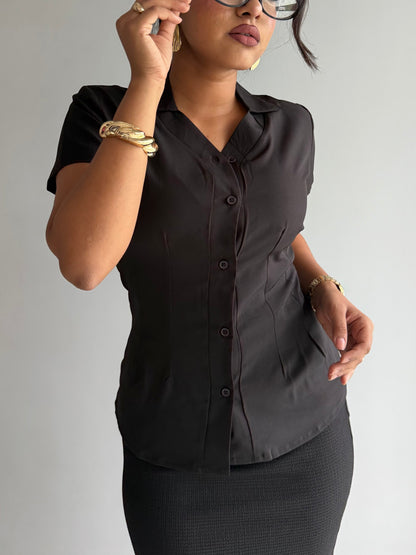 Snatched Fit Collar Shirt