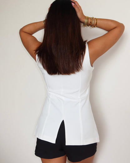 Fine Structure Vest Top