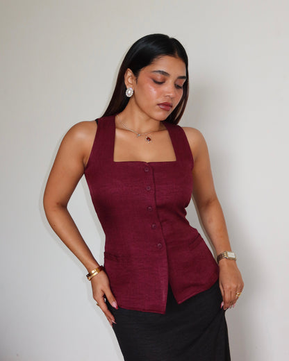 Square Neck Vest Top