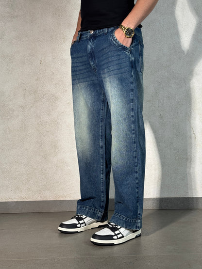 Vintage Cool Faded Tinted Baggy Denims