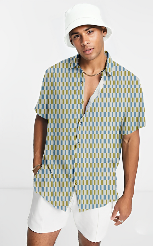 Lego Block Print Sleeves Shirt