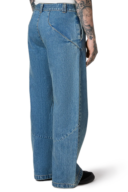 Blue Wild West Wash Jeans