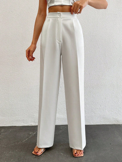 Formal Pleated Wide Leg Trouser