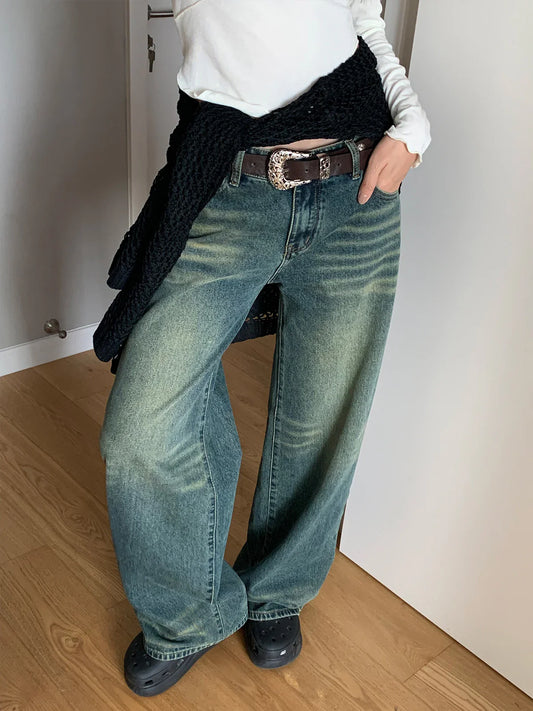 Interstellar Blue Baggy Jeans