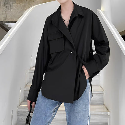 Tokyo Style With Belt Oversized Shirt